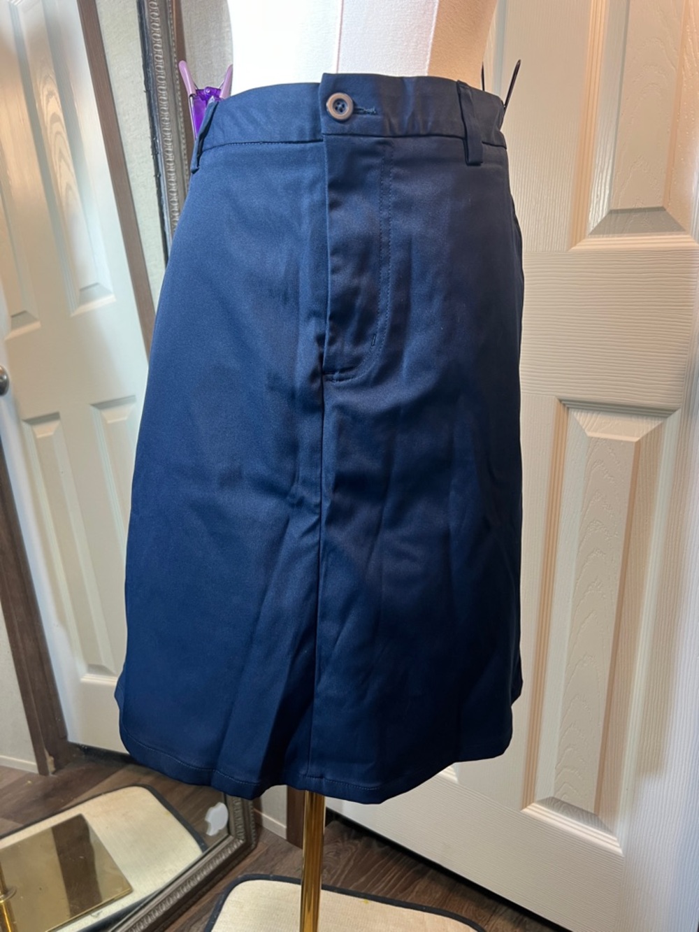 Lands' End Navy A-Line School or Work Skirt